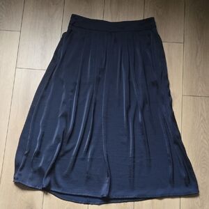 TAIFUN Pleated Flowy Midi Skirt Sz L